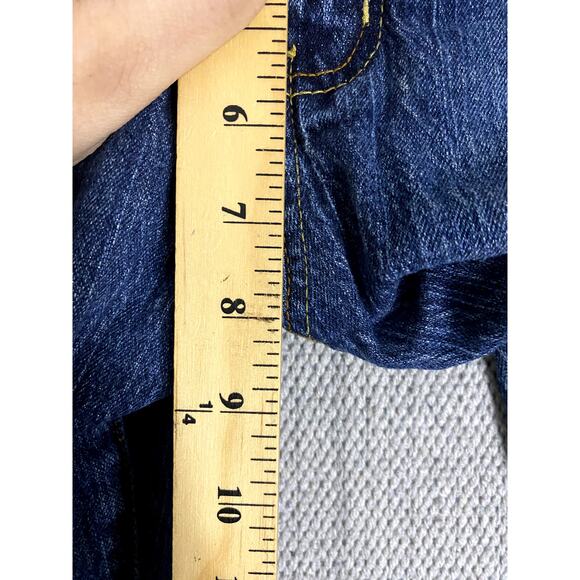 Rocawear Vintage Jeans Womens 11 32X32 Blue Bootcut Stretch Embroidered Street - Picture 12 of 14